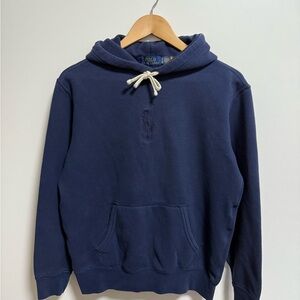 Polo by Ralph Lauren Men's Deep Blue Hoodie Center Big Pony